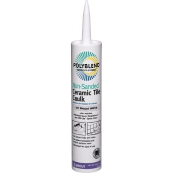 10 5 Oz Polyblend Ceramic Tile Caulk Non Sanded 381 Bright White Hd Supply