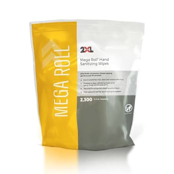 2xl Mega Roll 2.3k Sanitizing Wipes, 2300 Sheet Refill Rolls, Case Of 2