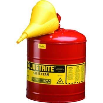 Image for Justrite 5 Gallon Safety Can With Funnel from HD Supply
