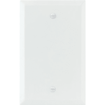 Titan3 1-Gang Jumbo Smooth Blank Wall Plate (White)
