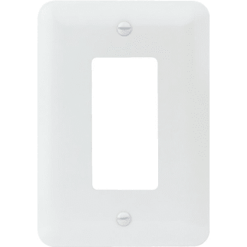 Image for Titan3 1-Gang Metal Rocker Wall Plate (White) from HD Supply