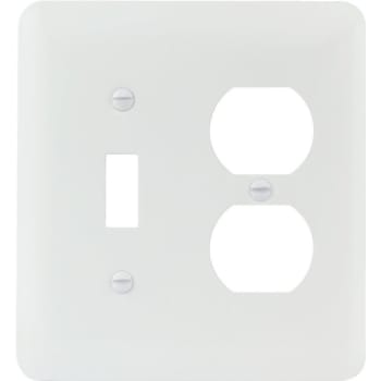 Image for Titan3 2-Gang Princess Metal Toggle/Duplex Wall Plate (10-Pack) (White) from HD Supply
