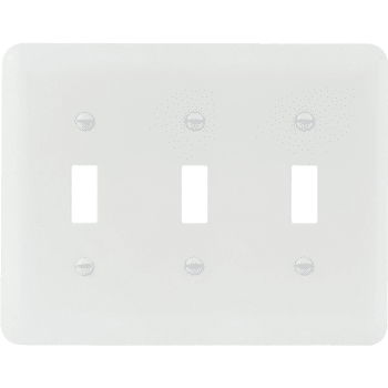 Image for Titan3 3-Gang Princess Toggle Metal Wall Plate (10-Pack) (White) from HD Supply