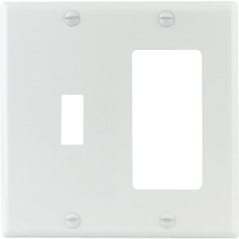 Image for Titan3 2-Gang Standard Metal Toggle/Rocker Wall Plate (10-Pack) (White) from HD Supply