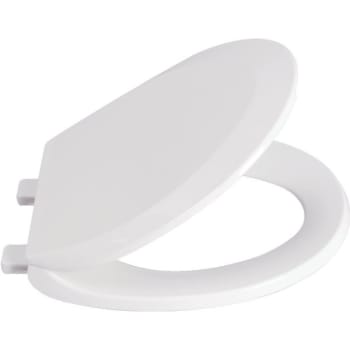 Image for Seasons® White Plastic Round Beveled Slow Close Quick Release from HD Supply