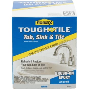 Image for Homax® Tough As Tile™ Tub, Sink And Tile One-Part Brush-On Epoxy, 26 Oz, White from HD Supply