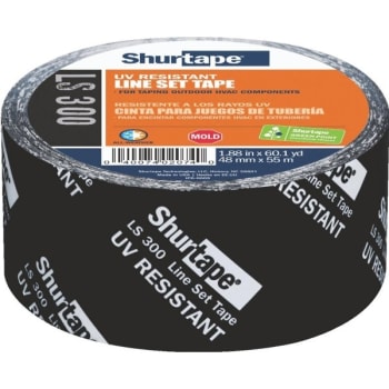 Image for Shurtape 1.88" X 60.1 Yd Uv Resistant Line Set Tape - Black from HD Supply