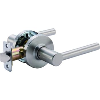 Image for Shield Security® Tm20s82 Round Passage Lever,2.375” To 2.75”  Backset, Satin Nickel from HD Supply