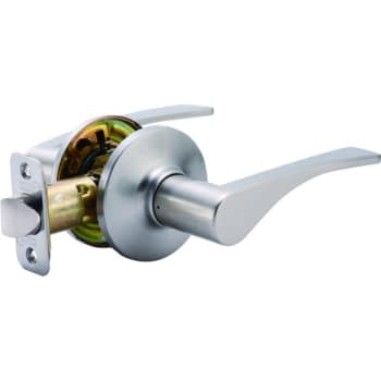 Shield Security® TV20S82 Contemporary Wave Passage Lever, 1.375 to 1.75" Backset, Satin Nickel