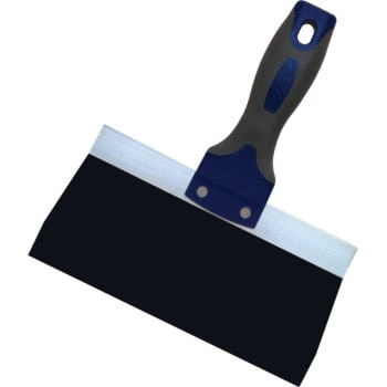 Warner Tool 8" Tool Pro Grip Blue Steel Soft Grip Taping Knife