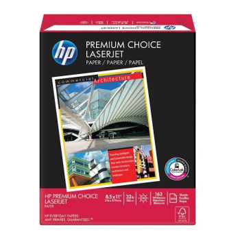 Image for HP Smooth Premium Choice Laser Paper, 8-1/2 x 11", Package Of 500 Sheets from HD Supply