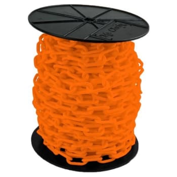 Image for Mr. Chain 2 Inch X 125 Feet Safety Orange Plastic Barrier Chain On A Reel from HD Supply
