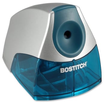 Stanley-Bostitch® Blue/Silver Personal Electric Pencil Sharpener