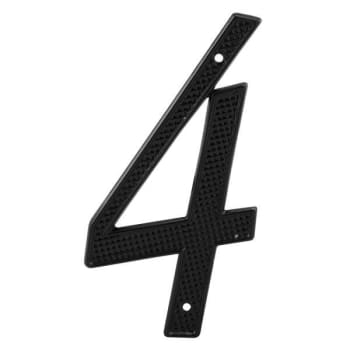Image for House Number 4, Diecast, Black Finish, Package Of 2 from HD Supply