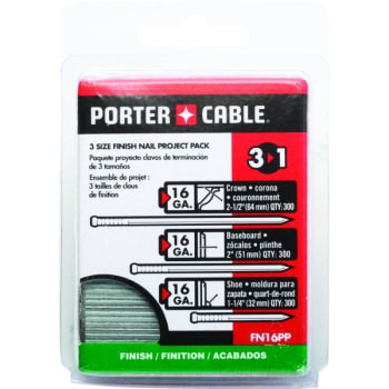 Image for PORTER-CABLE 16-Gauge Finish Nail Project Pack from HD Supply
