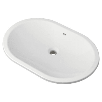 Image for Grohe Essence Undermount 24 In. Bathroom Sink In Alpine White from HD Supply