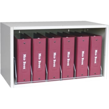 Image for Omnimed Cubbie File Storage Rack 6-Capacity, Light Grey from HD Supply