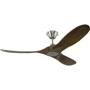 Image for Generation Lighting Maverick Ll 52 In Ceiling Fan W/ Remote Control (Brushed Steel) from HD Supply