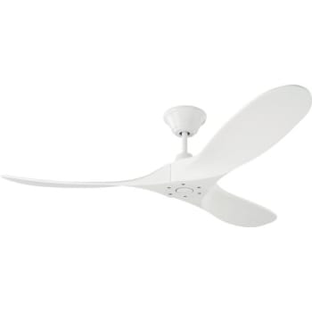 Image for Generation Lighting Maverick Ll 52 In Ceiling Fan W/ Remote Control (Matte White) from HD Supply