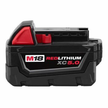 Milwaukee 18 Volt M18 Redlithium Xc 5 Ah Extended Capacity Battery Pack