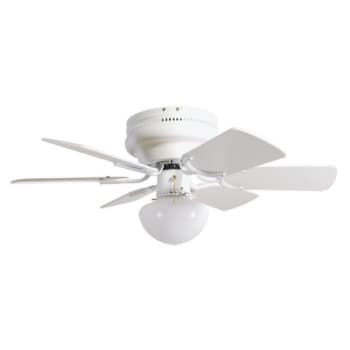 Image for Design House® Atrium 30 in. 6-Blade LED Ceiling Fan w/ Light (White) from HD Supply