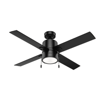 Image for Hunter® Beck 52 in. 4-Blade LED Ceiling Fan w/ Light (Matte Black) from HD Supply