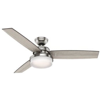 Image for Hunter® Sentinel 52 In. Led Ceiling Fan W/ Light (Brushed Nickel) from HD Supply