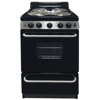 Image for Premier® 20" Electric, Front Controls, Coil Range W/ 2.4 Cu Ft, Black On Stainless from HD Supply