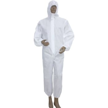Protective Hooded Coverall Size Large