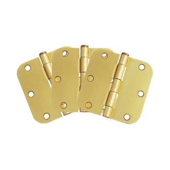 Image for Design House Radius Door Hinge, 3-1/2 In. X 5/8 In., Satin Brass, Package Of 3 from HD Supply