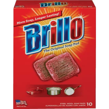 Brillo Steel Wool Soap Pads Package Of 10