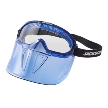 Jackson Safety Premium Goggle With Detachable Face Shield, Clear Lens