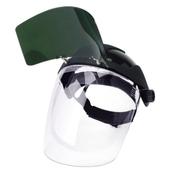 Sellstrom Multi-Purpose Face Shield With Ratchet Headgear, Clear Polycarbonate