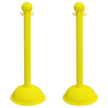 Image for Mr. Chain Yellow Heavy Duty Stanchion Package Of 2 from HD Supply