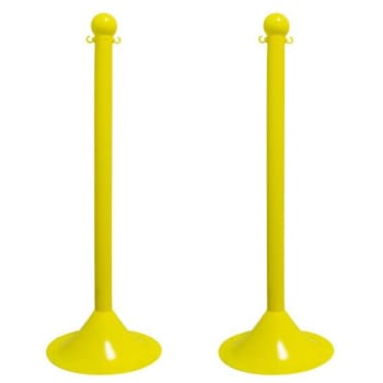 Image for Mr. Chain Yellow Light Duty Stanchion Package Of 2 from HD Supply