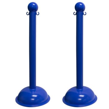 Image for Mr. Chain Blue Heavy Duty Stanchion Package Of 2 from HD Supply