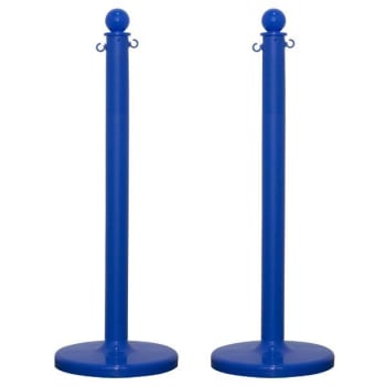 Image for Mr. Chain Blue Medium Duty Stanchion Package Of 2 from HD Supply