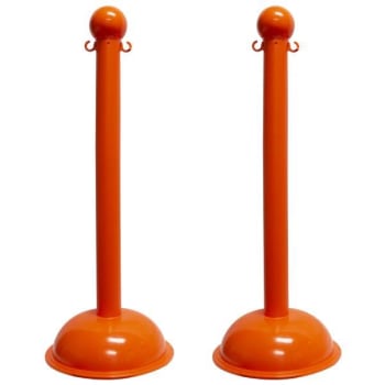 Image for Mr. Chain Safety Orange Heavy Duty Stanchion Package Of 2 from HD Supply