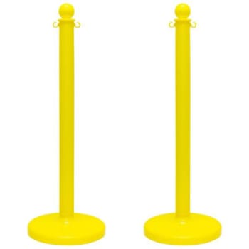 Image for Mr. Chain Yellow Medium Duty Stanchion Package Of 2 from HD Supply