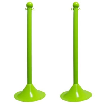 Image for Mr. Chain Safety Green Light Duty Stanchion Package Of 2 from HD Supply