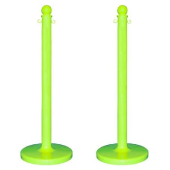 Image for Mr. Chain Safety Green Medium Duty Stanchion Package Of 2 from HD Supply