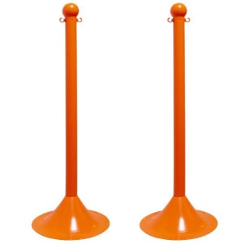 Image for Mr. Chain Safety Orange Light Duty Stanchion Package Of 2 from HD Supply