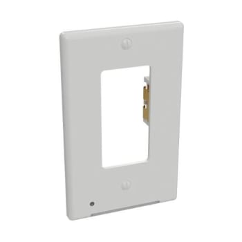 Image for Westek 1-Gang Plastic Duplex Wall Plate w/ Nightlight (White) from HD Supply