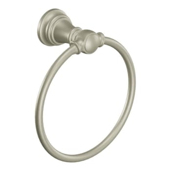 Image for Moen Weymouth Brushed Nickel Towel Ring from HD Supply