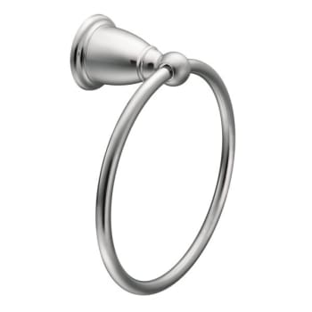 Moen Iso Towel Ring , Chrome , 9.20l X 3.20"h , Corrosion Resistant