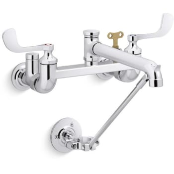 Image for Kohler Triton Bowe 2-Hole Widespread Service Sink Faucet w/ Wristblade Handles from HD Supply