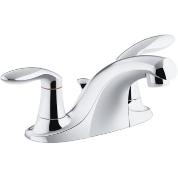 Image for Kohler Coralais Two-Handle Centerset Bathroom Sink Faucet Plastic Pop-Up Drain from HD Supply