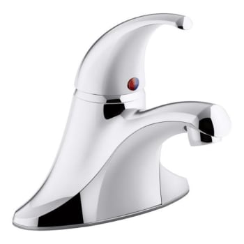 Kohler Coralais Single-Handle Centerset Bathroom Sink Faucet With Grid Drain