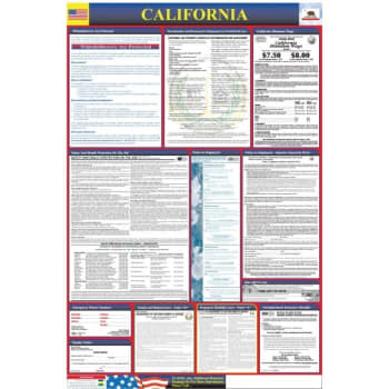 California State Labor Law Poster - English | HD Supply