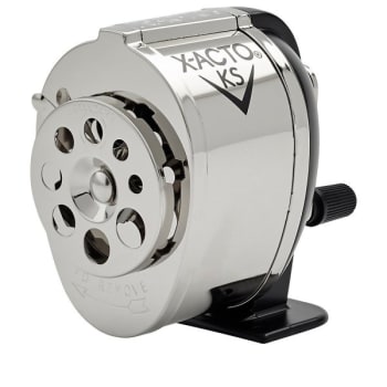 Image for X-ACTO® Ks Chrome/Black Manual Pencil Sharpener from HD Supply